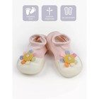 Ботиночки-носочки детские First Step Pure Toys с дышащей подошвой, размер 24, цвет розовый - Фото 1