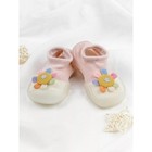 Ботиночки-носочки детские First Step Pure Toys с дышащей подошвой, размер 24, цвет розовый - Фото 2