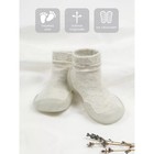 Ботиночки-носочки детские First Step с дышащей подошвой, размер 24, цвет бежевый - фото 110229759
