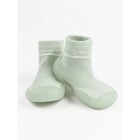 Ботиночки-носочки детские First Step с дышащей подошвой, размер 24, цвет зелёный - фото 109771181