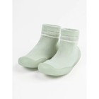 Ботиночки-носочки детские First Step с дышащей подошвой, размер 24, цвет зелёный - Фото 2