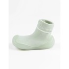 Ботиночки-носочки детские First Step с дышащей подошвой, размер 24, цвет зелёный - Фото 3