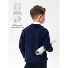 Жакет вязаный для мальчика Pure Love, School, рост 152-158 см, цвет синий - Фото 4