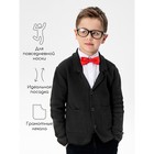 Жакет вязаный для мальчика Pure Love, School, рост 152-158 см, цвет чёрный - Фото 3