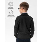 Жакет вязаный для мальчика Pure Love, School, рост 152-158 см, цвет чёрный - Фото 4