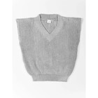 Жилет для девочки Knit, рост 122 см, цвет серый - Фото 1