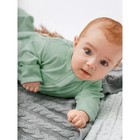 Комбинезон (слип) молнии детский Fashion, рост 62 см цвет зелёный - фото 27797078