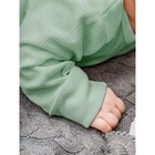 Комбинезон (слип) молнии детский Fashion, рост 62 см цвет зелёный - фото 27797079