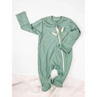 Комбинезон (слип) молнии детский Fashion, рост 62 см цвет зелёный - фото 27797081
