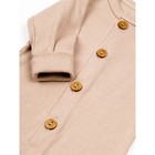 Комбинезон детский с шапочкой Fashion, рост 68 см, цвет бежевый - фото 27797086