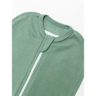 Пеленка-кокон на молнии с шапочкой Fashion, рост 56-68 см, цвет зелёный - Фото 3