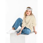 Свитер для девочки Knit Soft, рост 146 см, цвет молочный - Фото 1
