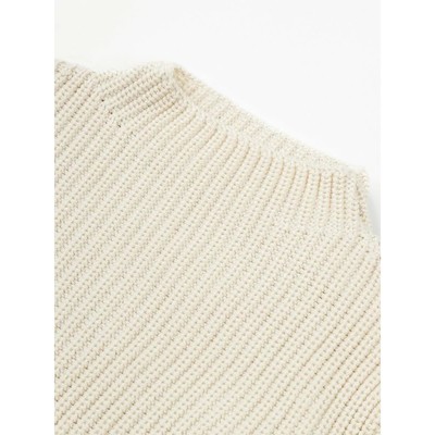 Свитер для девочки Amarobaby Knit Soft, рост 146 см, цвет молочный