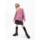Свитер для девочки Knit Soft, рост 122 см, цвет розовый - Фото 4