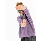 Свитер для девочки Knit Soft, рост 128 см, цвет фиолетовый - Фото 4