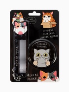 Подарочный набор «Булка», зеркало, расчёска - Фото 4