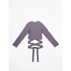 Топ для девочки с длинными рукавами на завязках Generation, рост 128 см, цвет фиолетовый - Фото 6
