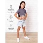 Топ для девочки с короткими рукавами Amarobaby Generation, рост 128 см, цвет фиолетовый - Фото 3