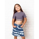 Топ для девочки с короткими рукавами на завязках Generation, рост 134 см, цвет фиолетовый - Фото 2