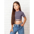 Топ для девочки с короткими рукавами Amarobaby Generation, рост 146 см, цвет фиолетовый - Фото 5