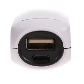 

Внешний аккумулятор LuazON PB-07, 2200 мАч, USB, 1 А, провод в комплекте, МИКС