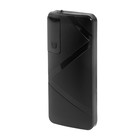 УЦЕНКА Внешний аккумулятор LuazON PB-05, 6000 мАч, 3 USB, 2 А, дисплей, фонарик, чёрный - Фото 2