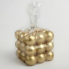 Свеча фигурная "Баблс" большой куб, 5х5х5 см, золото - Фото 3