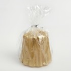 Свеча фигурная "Пудинг", 5х5 см, золото - фото 22085497