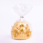 Свеча фигурная "Лотос", 6,6х6,5 см, золото - фото 24543814