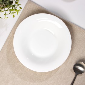 

Тарелка суповая «WHITE», d=21.7 см, белая, стеклокерамика