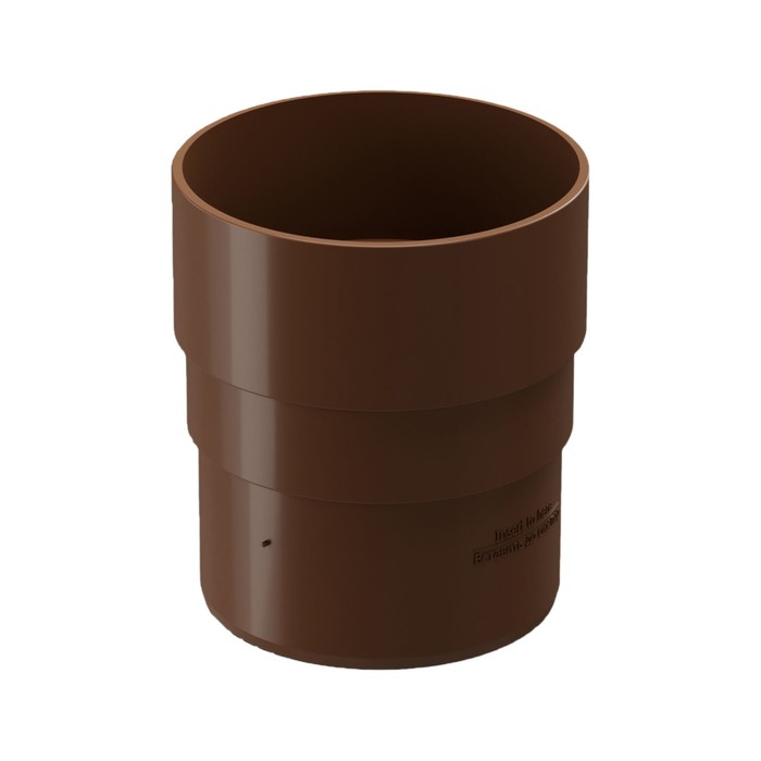 Муфта соединительная для водостока DÖCKE PREMIUM, цвет каштан - Фото 1