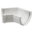 Угол водосточного желоба DÖCKE PREMIUM, 135˚, цвет пломбир - Фото 1