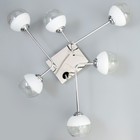 Люстра "Лира" 6х60Вт Е27 хром 80х74х19см - фото 48129764