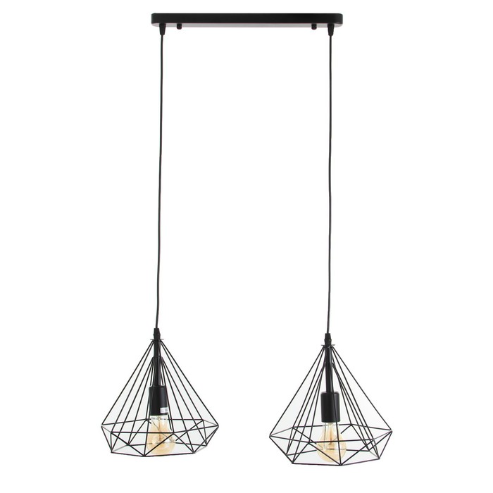 Светильник «Карл» 2×60 Вт Е27 черный