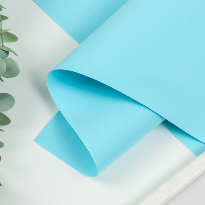 Фоамиран 1 мм 60х70 см, лазурный