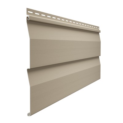 Сайдинг DÖCKE Standard «Корабельный брус» D4.5DL, 3000×230 мм, цвет крем – брюле