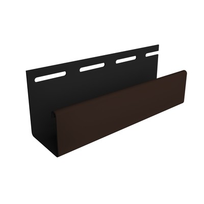 Профиль для сайдинга DÖCKE J30, 3000 мм, цвет шоколадный