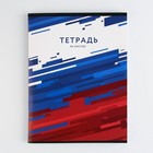 Колледж-тетрадь А4, 96 листов на скрепке "Россия"  обложка мелованный картон 215 гр., внутренний блок в клетку 80 гр., белизна 96% - фото 805382401