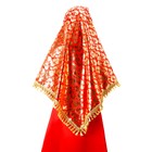 Карнавальный набор: платок, кокошник, золото на красном - Фото 5
