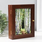 Ключница "Берёзовый лес" 17х22 см - фото 22086116