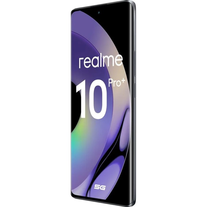 Смартфон Realme 10 Pro+ 5G, 6.7", 12Гб, 256Гб, 108Мп, 16Мп, 2sim, 5000мАч, черный - фото 51325847