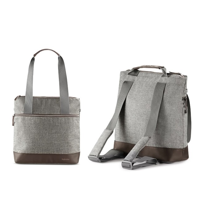Сумка-рюкзак для коляски Inglesina Back bag Aptica, размер 38x37x15 см, цвет m.grey melange - Фото 1
