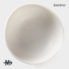 Салатник фарфоровый Magistro Slate, 620 мл, d=16 см, цвет белый - Фото 2