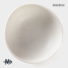Салатник Magistro Slate, 620 мл, d=16 см, фарфор, белый - Фото 2