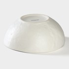 Салатник фарфоровый Magistro Slate, 620 мл, d=16 см, цвет белый - Фото 3