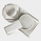 Салатник Magistro Slate, 620 мл, d=16 см, фарфор, белый - Фото 9