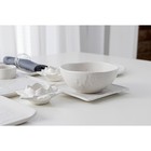 Блюдо для подачи Magistro Slate, 16×16 см, фарфор, белое - Фото 10