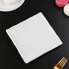 Блюдо для подачи Magistro Slate, 16×16 см, фарфор, белое - Фото 3