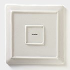 Блюдо для подачи Magistro Slate, 21×1.6 см, фарфор, белое - Фото 4