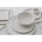 Блюдо для подачи Magistro Slate, d=21 см, фарфор, белое - Фото 8